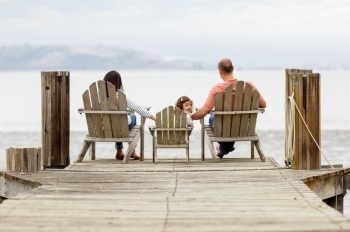 Family at dock